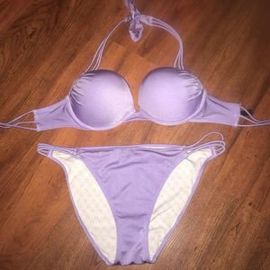 Purple bathing suit
